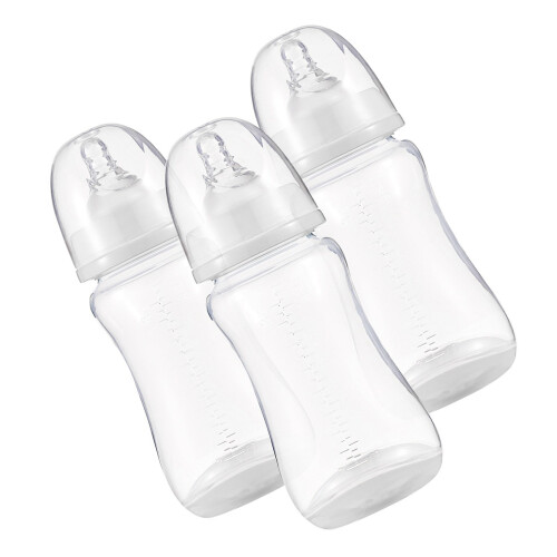 Babyflaschen mit Silikonsauger und 1
