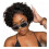 Short Thick Curly Lace Wig Black 1