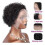 Short Thick Curly Lace Wig Black 2