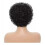 Short Thick Curly Lace Wig Black 3