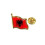 1pcs Metal Albanian Flag Pins 1