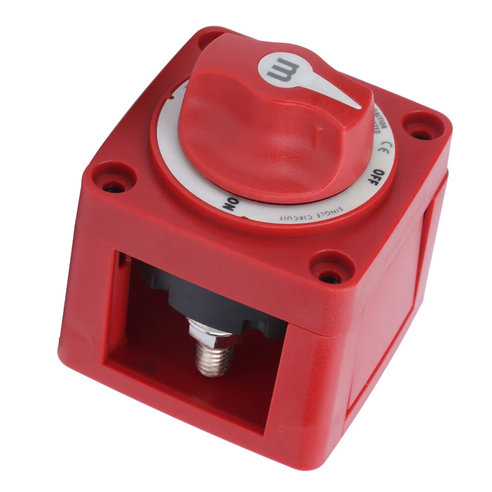 Yacht Battery Switch, Single-Circuit 6006, On-Off Waterproof Marine Battery Switch Dc 12-48V With Isolation Cover Red 9105992799589