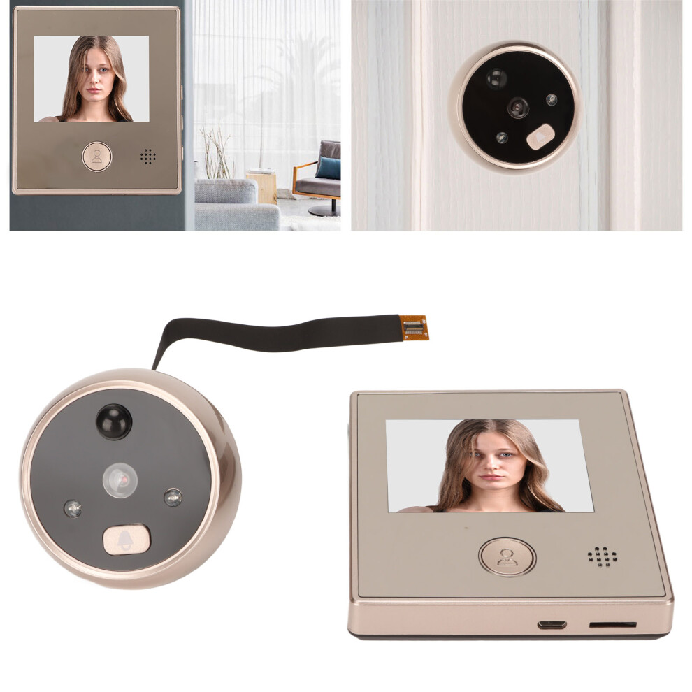 Smart Visual Doorbell Sy 1 3In 720P Lcd 2Mp Camera With Pir Motion Detection 7601356575087