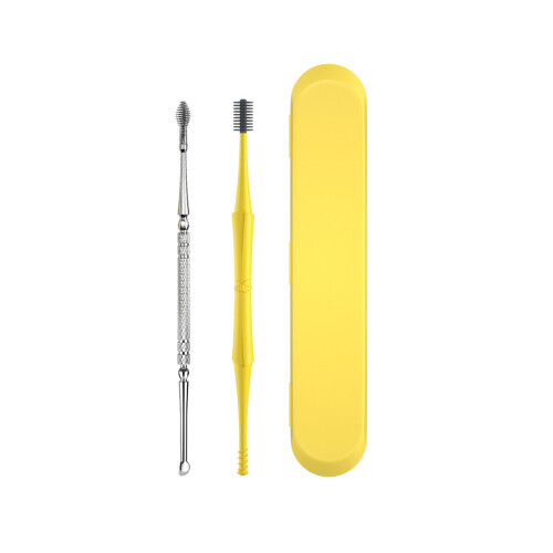 2Pcs Stainless Steel Dual-end Ear Pick Set