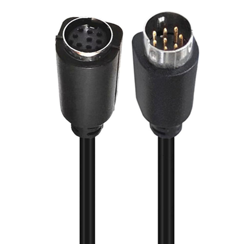 Mini Din 8 Pin Male To Female Extension Cable 10 Ft 8-Pin Din Core Audio Video Cable 9105992799831