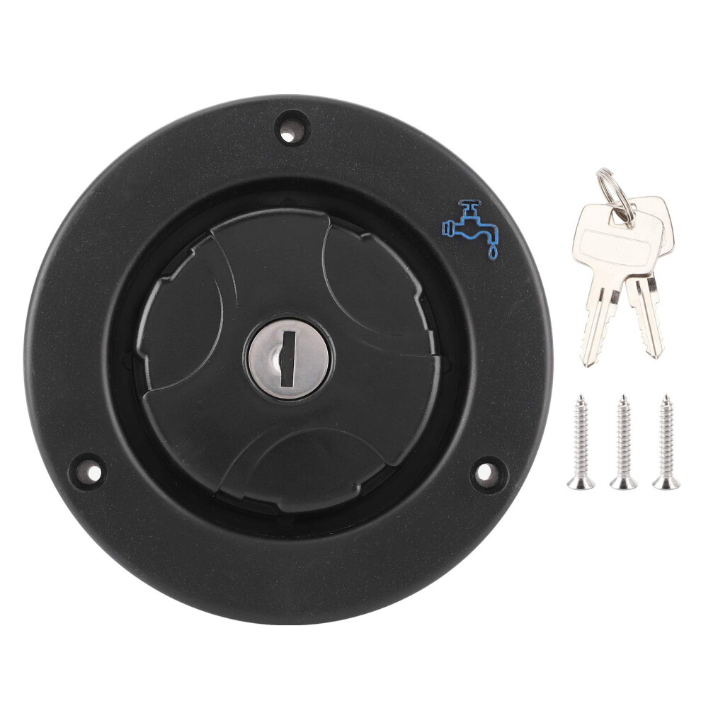 Water Inlet Lockable Cap Freshwater Inlet Cap For Rv Caravan Motorhome Leakproof Water Filler Cap With 2 Keys 9105992799848