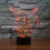 3D Night Light 7 Colour Changing LED Desk Lamp Touch Button 2