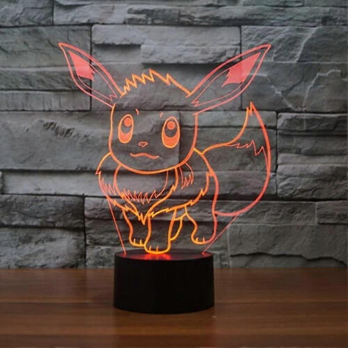 3D Night Light 7 Colour Changing LED Desk Lamp Touch Button 1