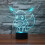 3D Night Light 7 Colour Changing LED Desk Lamp Touch Button 3
