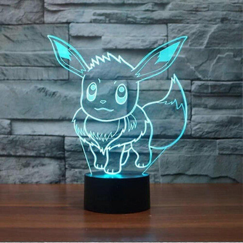 3D Night Light 7 Colour Changing LED Desk Lamp Touch Button 2