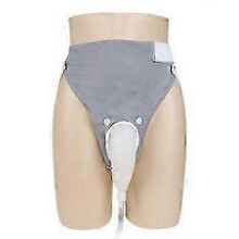 (Grey) Wearable Urine Bag With Pee Catheter Duct 1000ml 2000ml For Men Elderly Urinary Incontinence Bedridden Patients Blue/Grey/White