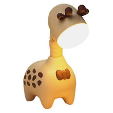 (Beige) Rechargeable Giraffe Night Light Couple Gift Girl Ambient Night Lights