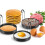 6 Piece Stainless Steel Egg Ring Fried Egg Mold Round Poached Egg for Fried Eggs Egg Rolls Steaks Pancakes Fried 3