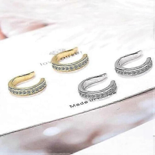 (Yellow) Ear Clips, Pierceless Ear Cuff, Thin Chunky Ear Cuffs Non Piercing 1