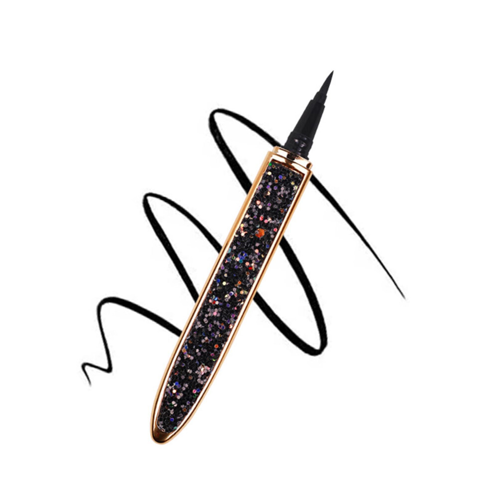 2-in-1 Eyeliner Pen Diamond Bling Liquid Quick Drying Long-Lasting