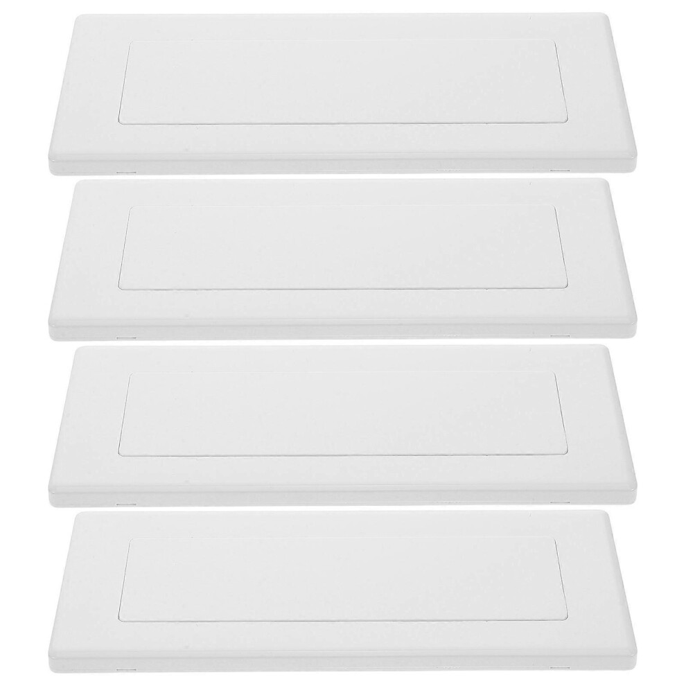 Junction Box Covers Wall Plate Plastic Electrical Outlet Concealment Commercial Installation Rectangular 4Pcs 6935159263768