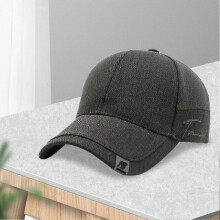 (Dark Grey) Fashion Unisex Baseball Cap Simple Solid Color Summer Sun Hat Cycling Cap for Leisure Sunscreen Hats