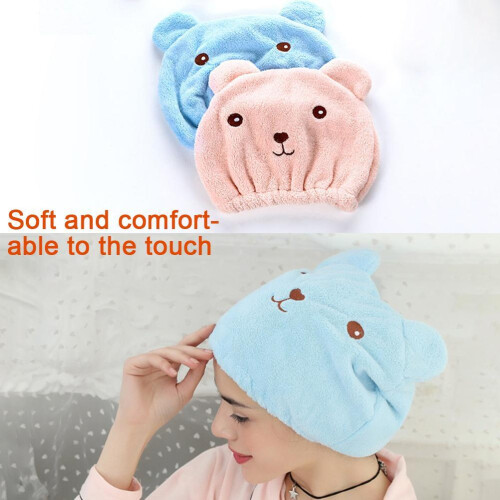 2Pcs Super Absorbent Quick Dry Hair Towel Wrap 2