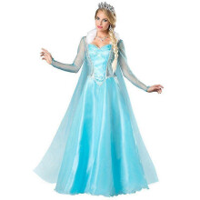 (XL) Frozen Adult Women Princess Elsa Costume Christmas Cos Fancy Dress Outfit