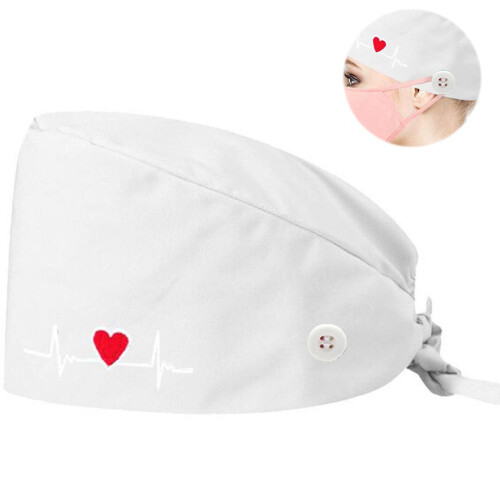 Unisex Adjustable Cotton Washable Scrub Cap 2