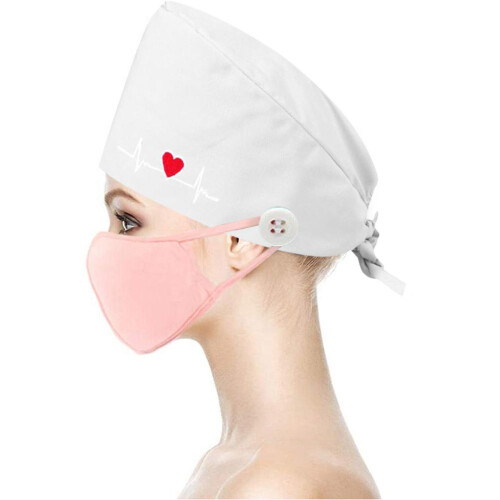 Unisex Adjustable Cotton Washable Scrub Cap 1