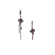 Quadrangle Premium Fashion Earrings Red