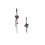 Quadrangle Premium Fashion Earrings Red 1