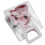 (Red) PVC-Transparente Einkaufstasche mit Goldfolie 5