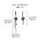 Quadrangle Premium Fashion Earrings Red 4