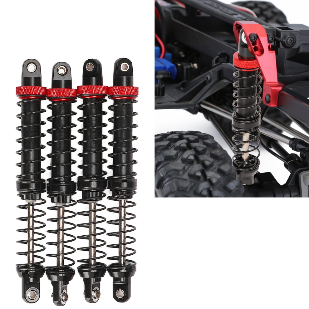 4Pcs Aluminum Rc Shock Absorbers 110Mm High Strength Black 9351356578264