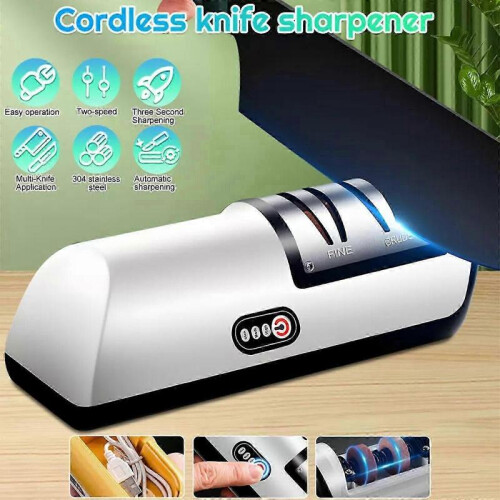 Electric 2 Stage Rechargeable Knife Sharpener for Chefs 1