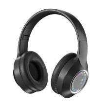 (Black) New Headband Bluetooth Headset Foldable M3 5.3 Wireless