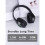 (Black) New Headband Bluetooth Headset Foldable M3 5.3 Wireless 4