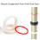 34mm Front Fork Dust Seal Set for Mountain Bikes, Rubber & Sponge 10