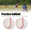 PU Leather Professional Training Softball 2pcs for Kids & Beginners 4