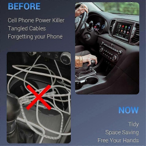 Android Auto Wireless Adapter, Small Android Auto Wireless Dongle Converts Wired to Wireless 1