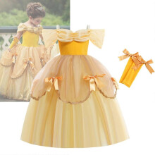 (130cm) New Belle Princess Dresses Pink Children's Tutu Dresses Dresses Performance Dresses Halloween Skirts Girl Skirts Princess Dresses For Girls