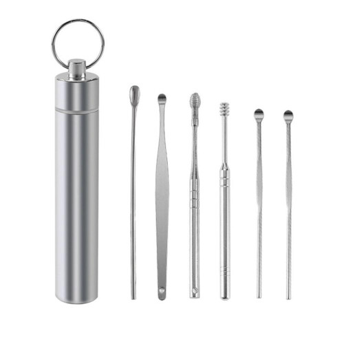 6-in-1 Oordop Verwijderaar RVS Set