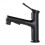 Bathroom mixer in black with pull-out sprayer 1