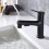 Bathroom mixer in black with pull-out sprayer 3