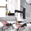 Bathroom mixer in black with pull-out sprayer 4