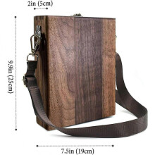 New Writer Messenger Bags Wooden Box Crossbody