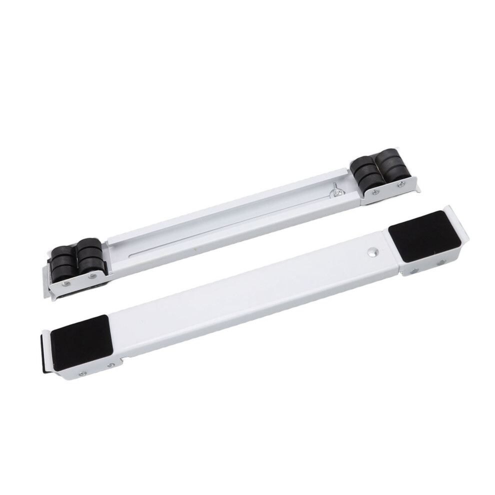 2Pcs Heavy Duty Extensible Appliance Roller, 300Kg, 45-70Cm Width, White & Black 9451356579749