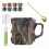 New Creative Mineral Crystal Coffee Cup Purple Black 1