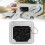 12V White RV Vent Fan - Dustproof Strong Wind Compact Design 13