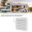 12V White RV Vent Fan - Dustproof Strong Wind Compact Design 8