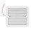 12V White RV Vent Fan - Dustproof Strong Wind Compact Design 16