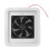 12V White RV Vent Fan - Dustproof Strong Wind Compact Design 14