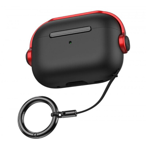 (dark red)Protective Case for Airpods 4th Generation Bluetooth Headphones Black Yellow 2