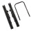 Double Locking Seat Slider Rail Set Steel Construction Adjustable for RVs 10